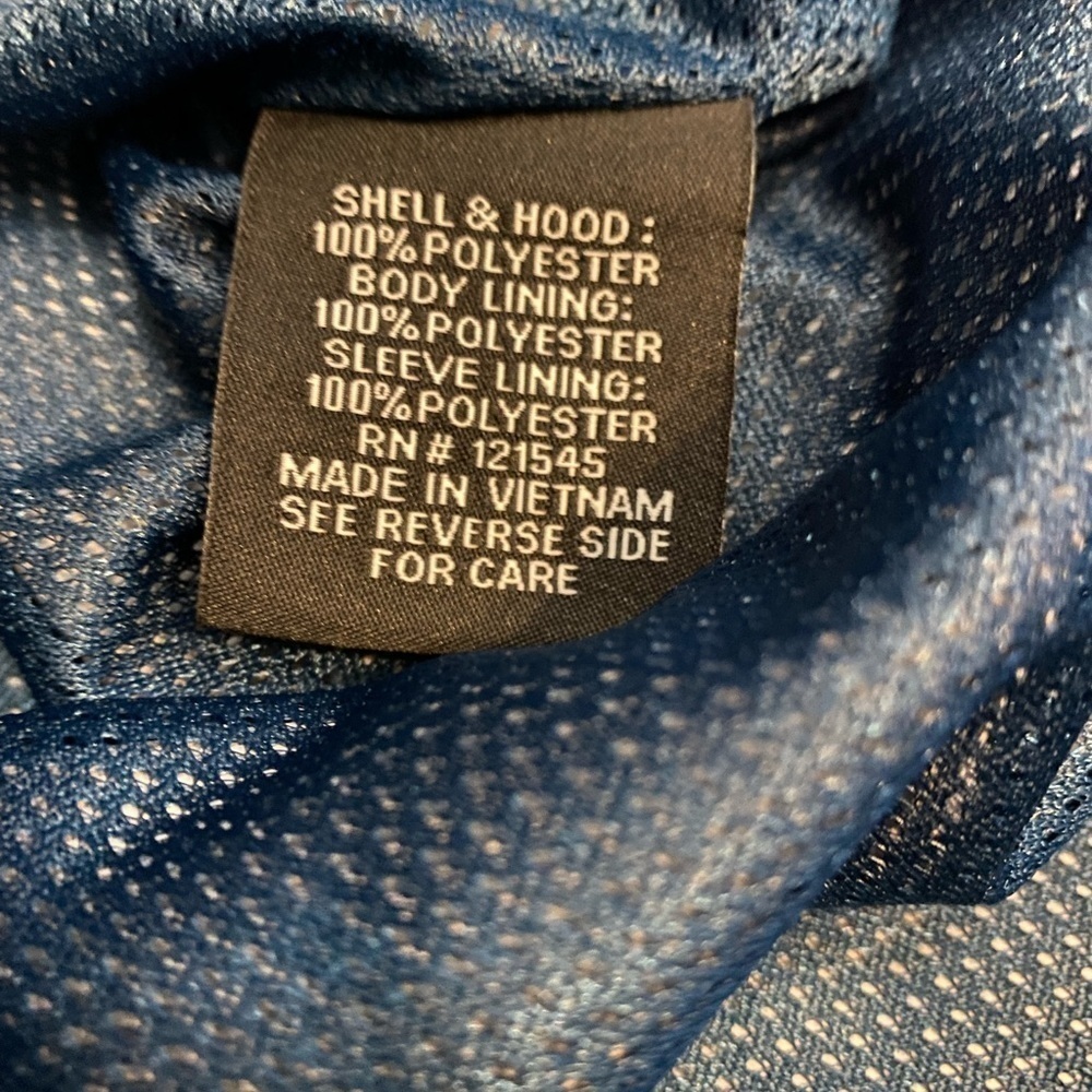 Fog Jacket Performance Size Medium Windbreaker Bl… - image 6